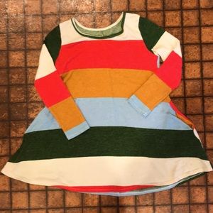Boutique Colorblock Tunic Dress